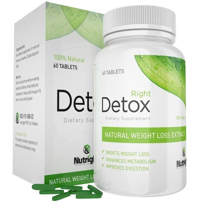 Nutright Right Detox Plus Weight Loss 60 Tablets