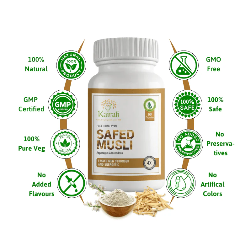Kairali Safed Musli Capsule (60 Count)