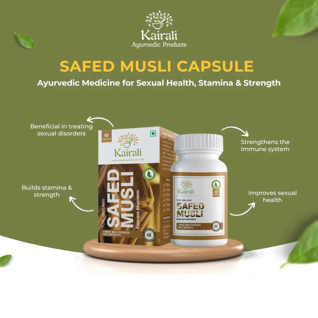 Kairali Safed Musli Capsule (60 Count)