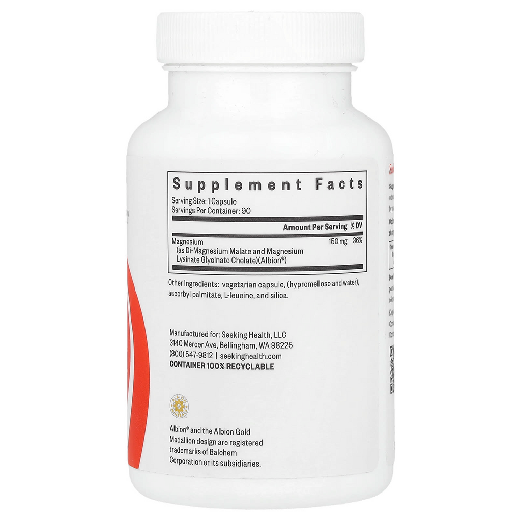 Seeking Health Optimal Magnesium 150 mg, 90 Vegetarian Capsules