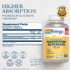 Solaray High Absorption Magnesium Glycinate 350 mg 120 VegCaps