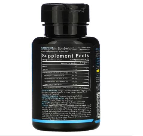 Sports Research Alaska Omega Wild Caught Triple Strength Omega 3 Fish Oil _ Softgels