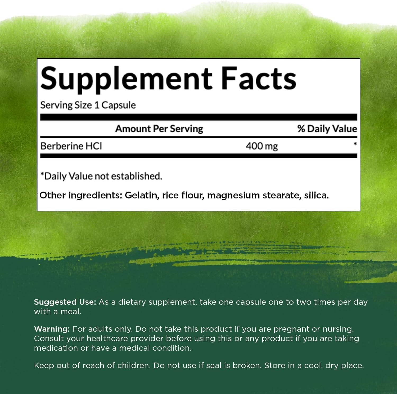 Swanson Berberine 400 mg, 60 Vegan Capsules