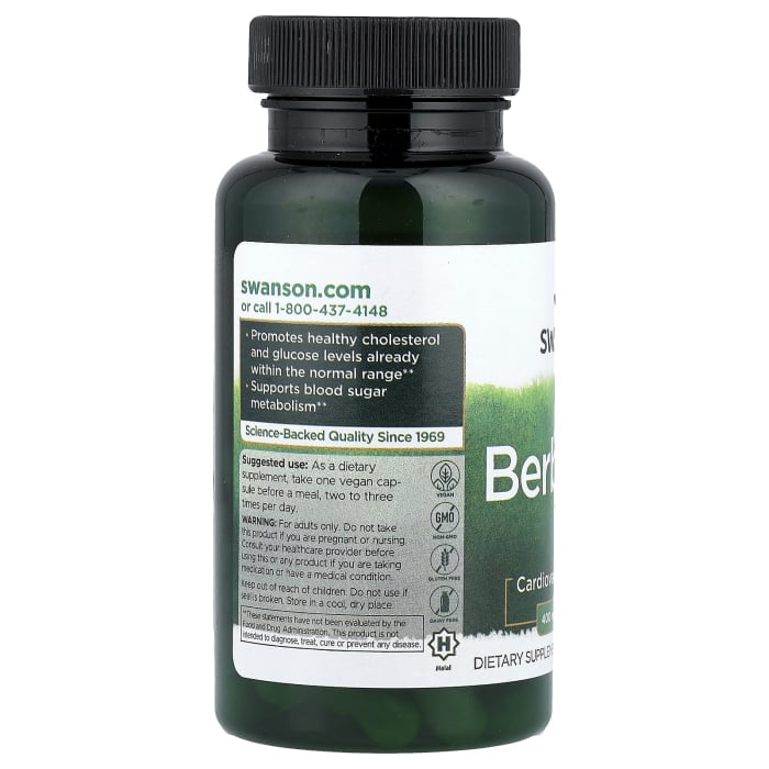 Swanson Berberine 400 mg, 60 Vegan Capsules