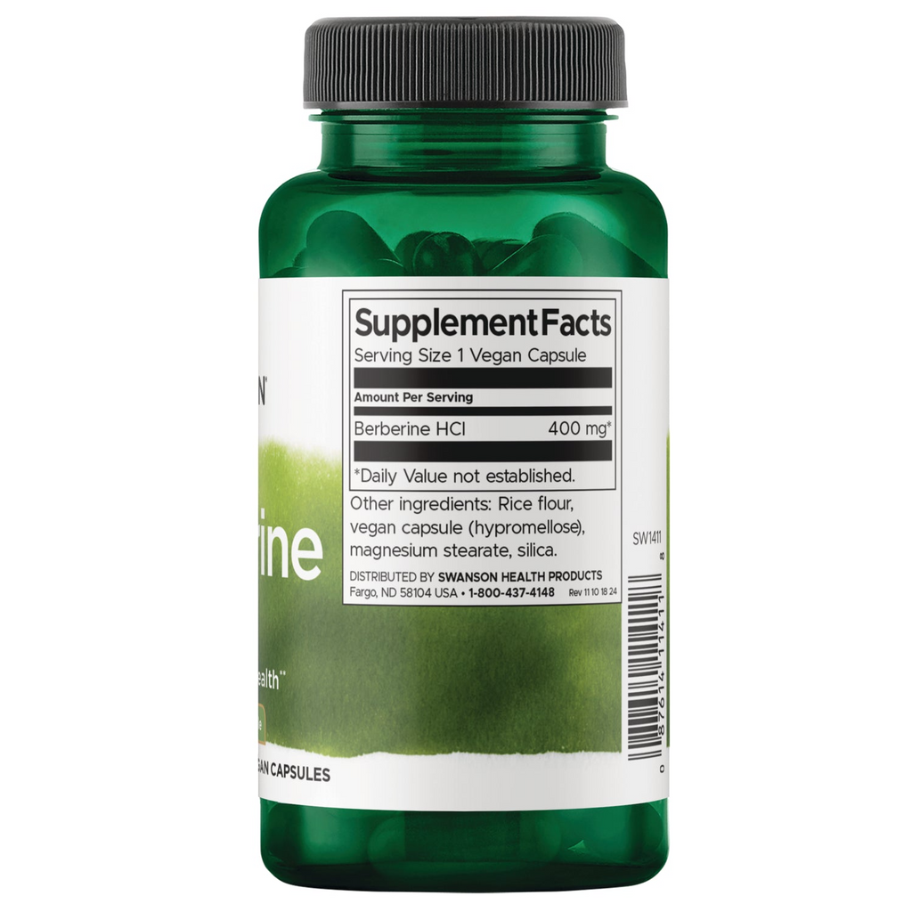 Swanson Berberine 400 mg, 60 Vegan Capsules
