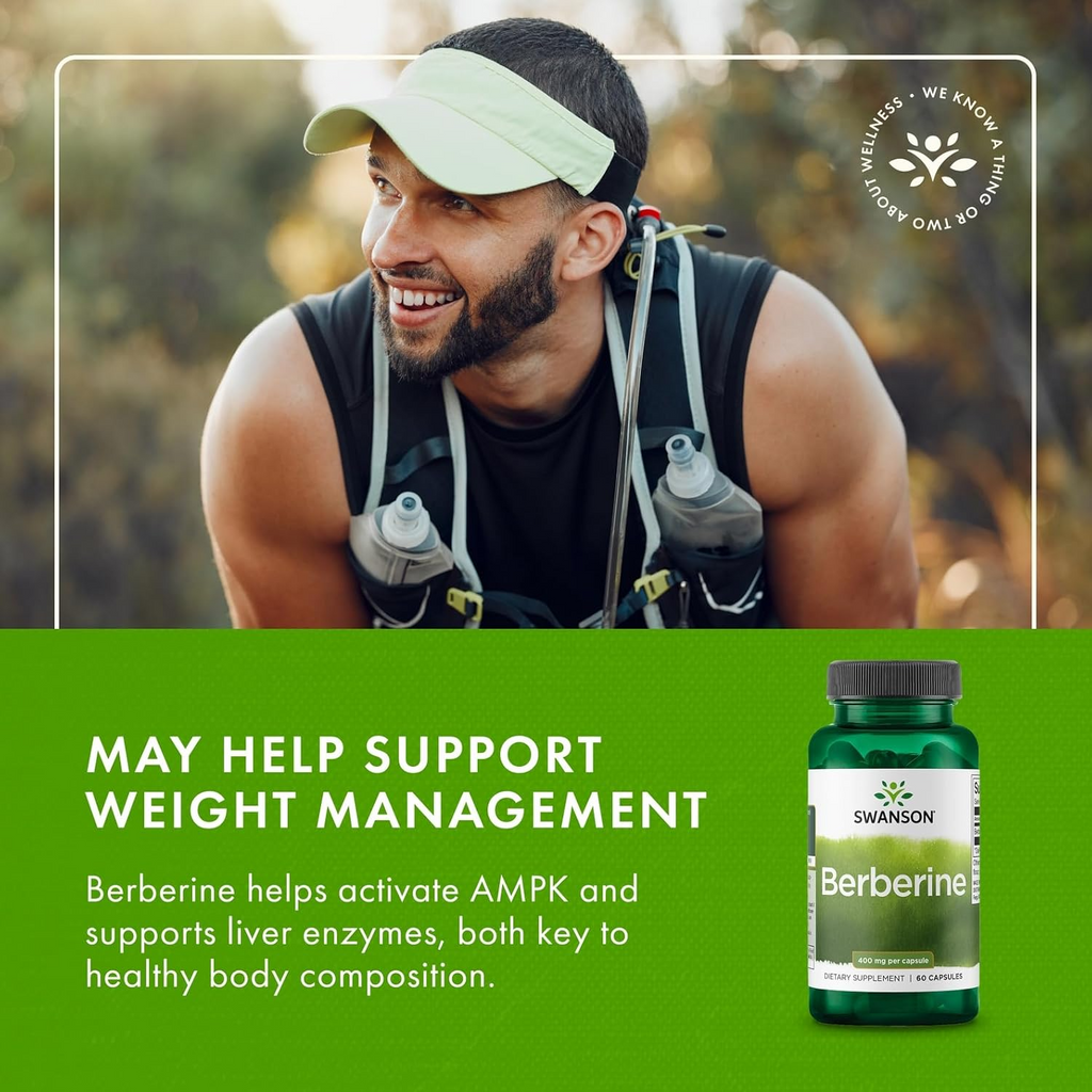 Swanson Berberine 400 mg, 60 Vegan Capsules