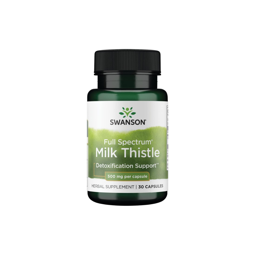 Swanson Full Spectrum Milk Thistle 500 mg, 100 Vegan Capsules