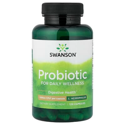 Swanson Probiotic 120 Capsules (1 Billion CFU per Capsule)