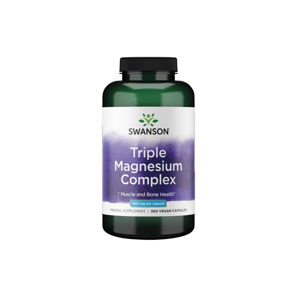 Swanson Triple Magnesium Complex 400 mg 100 Vegan Capsules