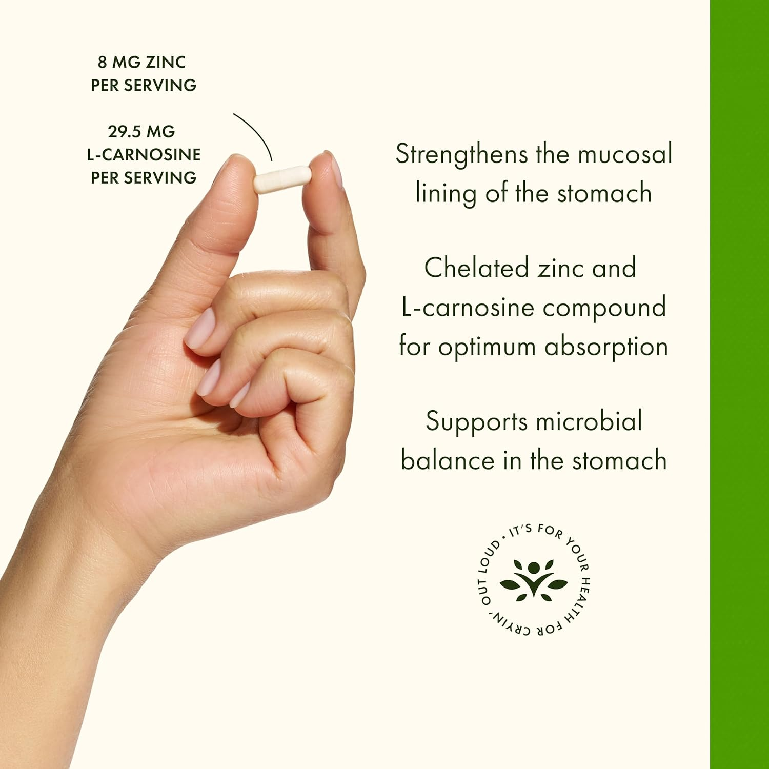 Swanson Zinc Carnosine Featuring PepZinGI 60 Capsules
