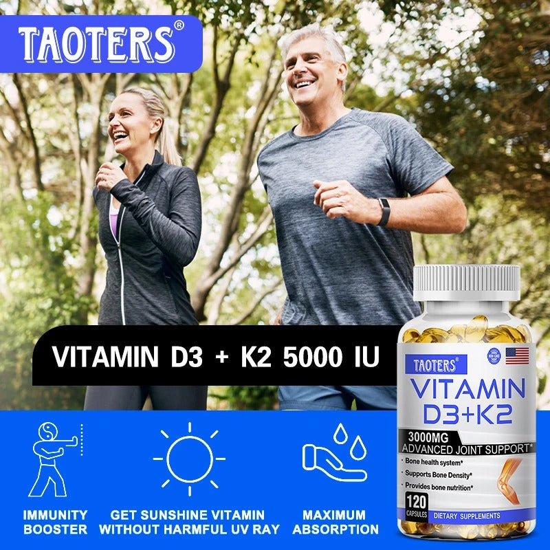 TAOTERS Vitamin D3+K2 3000mg  _ 120 Count