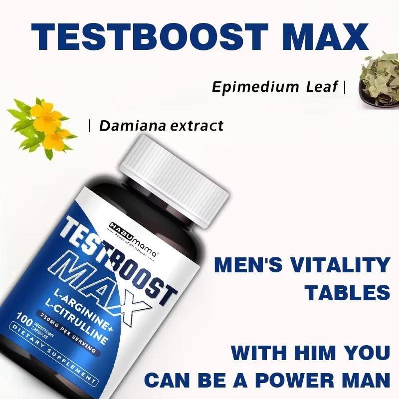 Testboost Max with L-Arginine + L-Citrulline - 100 Capsules