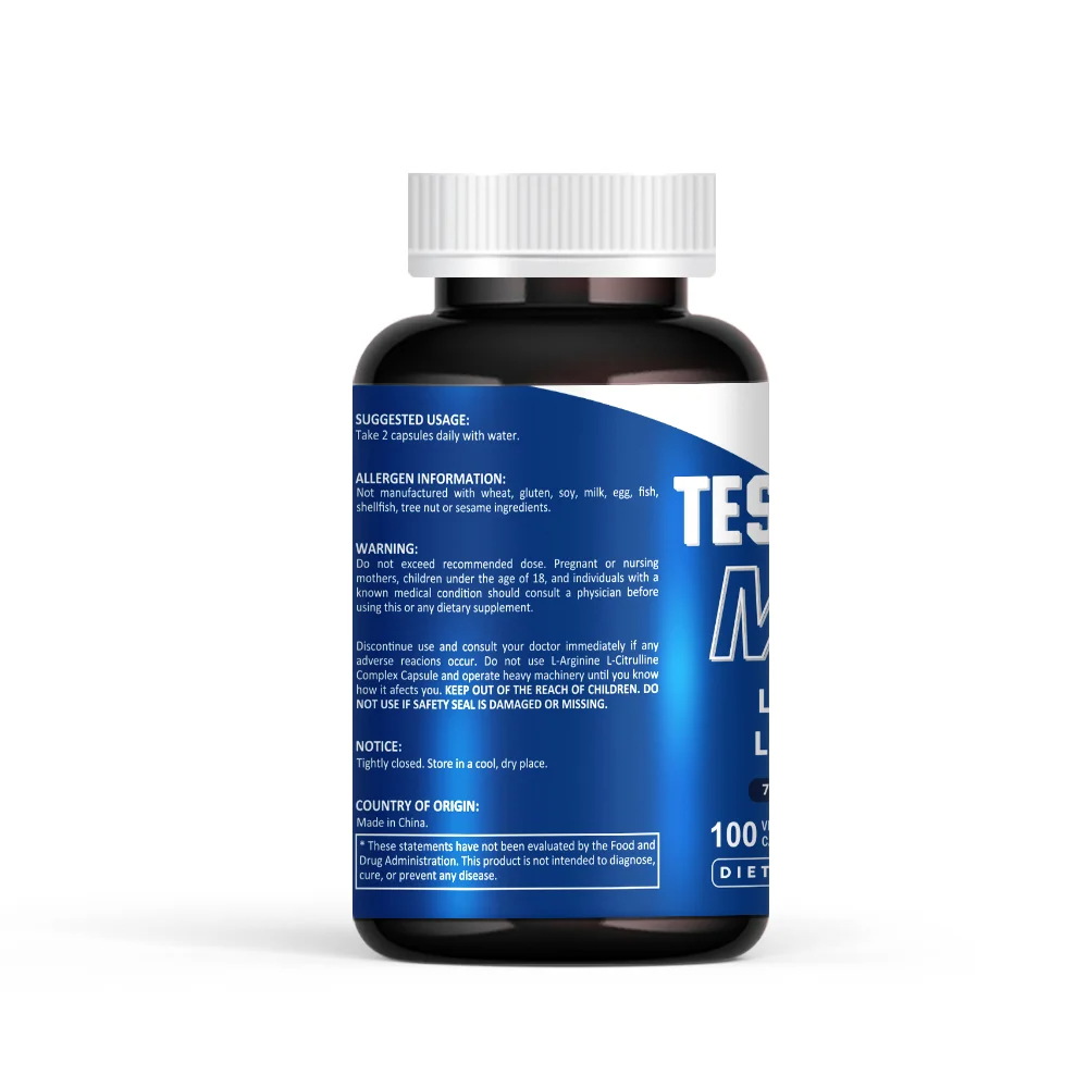Testboost Max with L-Arginine + L-Citrulline - 100 Capsules