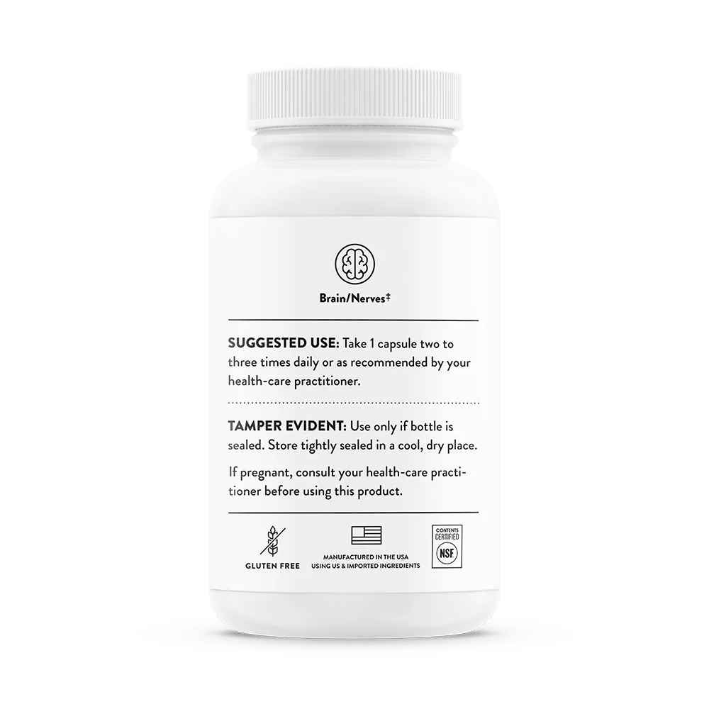 Thorne Acetyl-L-Carnitine 500 mg, 60 Capsules