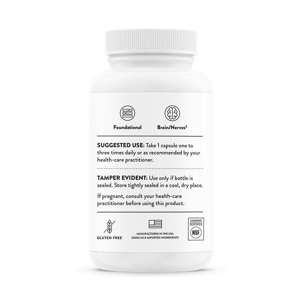 Thorne Vitamin B12 as Methylcobalamin, 60 Capsules (1 mg per Capsule)