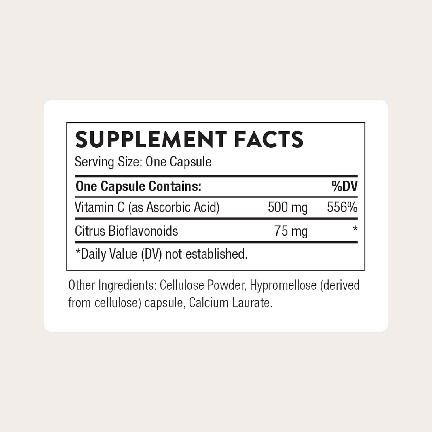 Thorne Vitamin C 500mg with Flavonoids 90 Capsules