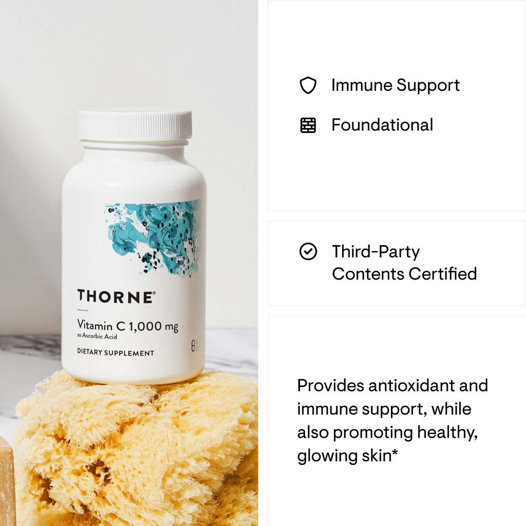 Thorne Vitamin C 500mg with Flavonoids 90 Capsules