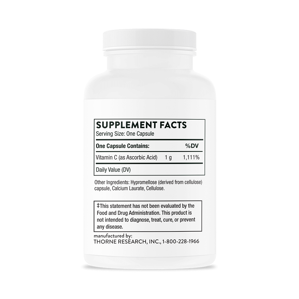 Thorne Vitamin C 500mg with Flavonoids 90 Capsules