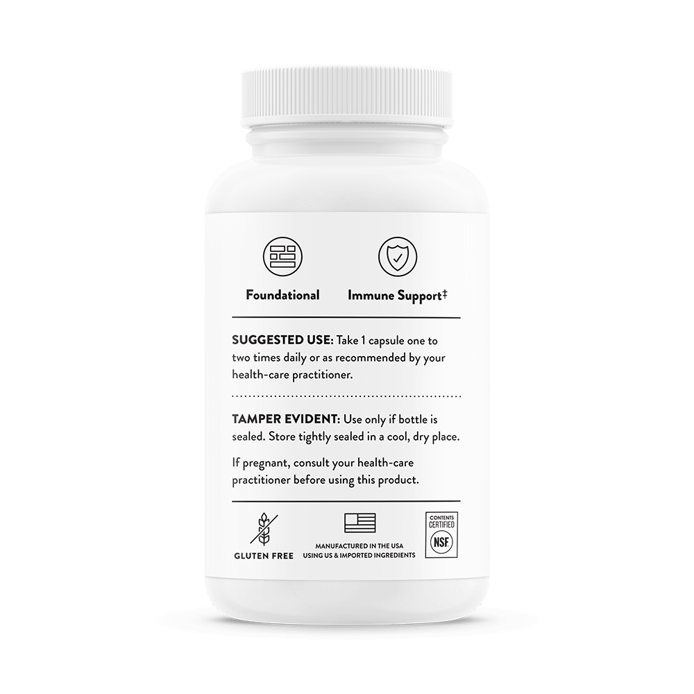 Thorne Zinc Bisglycinate 15 mg, 60 Capsules