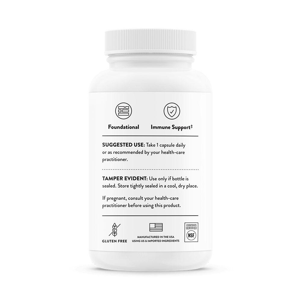 Thorne Zinc Bisglycinate 30 mg 60 Capsules