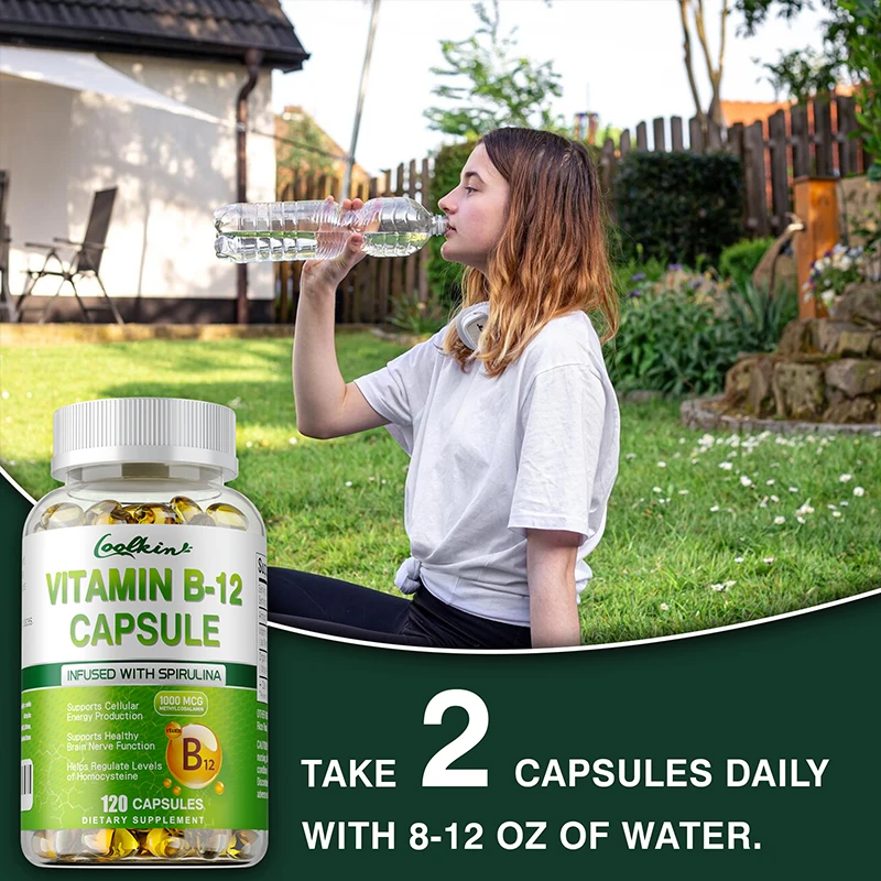 Coolkin Vitamin B12 Capsules Methylcobalamin 1000mcg - 120 count