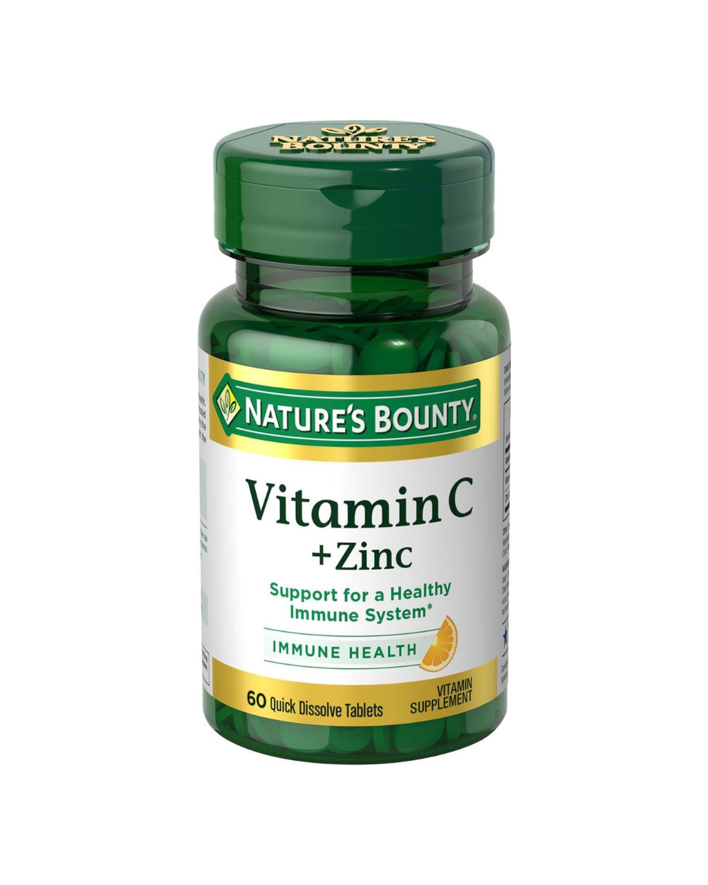 Nature's Bounty Vitamin C + Zinc _ 60 Tablets