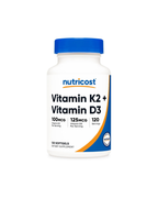 Nutricost Vitamin K2 + Vitamin D3 120 Softgels