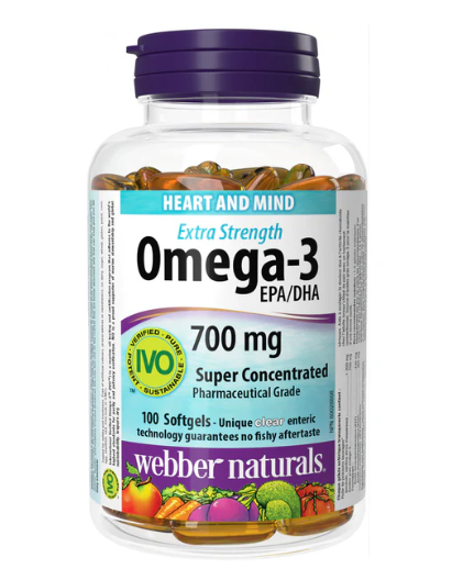 Webber Naturals Omega-3 Fish Oil 900mg Wild Caught Fish Softgels