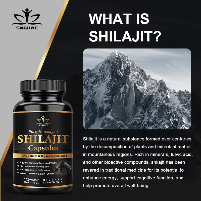 Pure Himalayan Shilajit Capsules - 120 Count