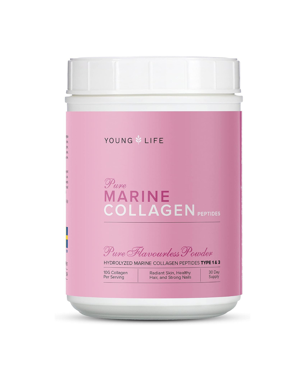 Young Life Pure Marine Collagen Peptides Type 1 & 3 Unflavored Powder 300g