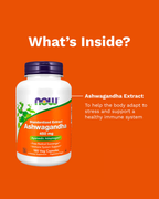 NOW Foods Ashwagandha Standardized Extract 450 mg, 90 Veg Capsules