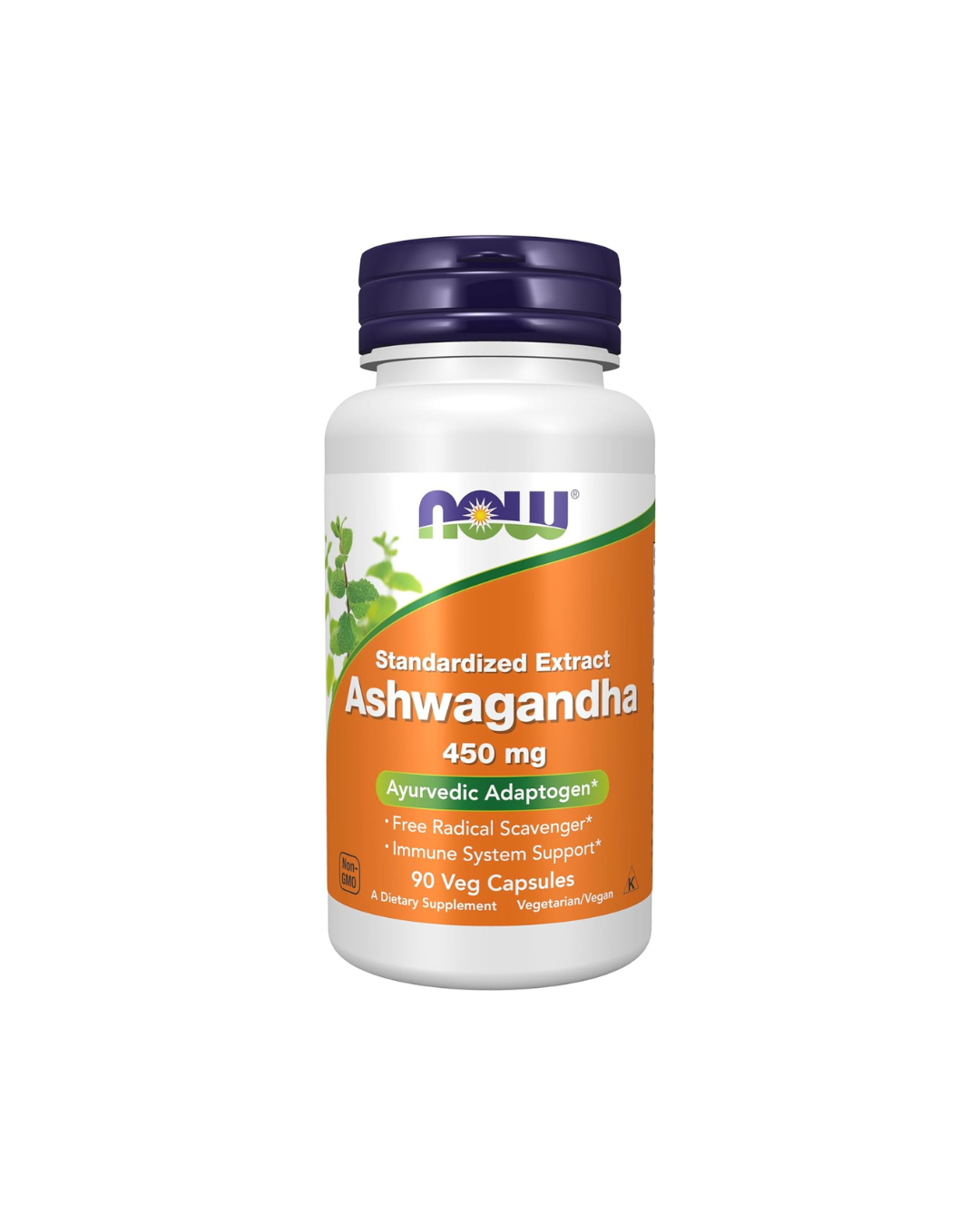 NOW Foods Ashwagandha Standardized Extract 450 mg, 90 Veg Capsules