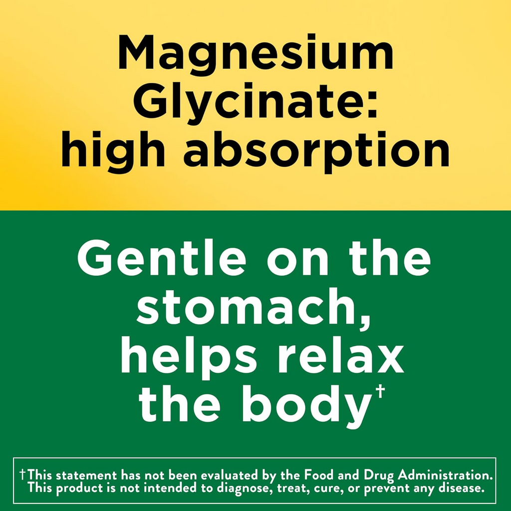 Nature Made Magnesium Glycinate 200 mg 60 Capsules