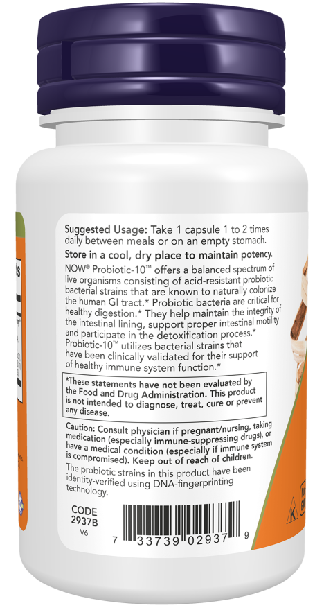 NOW Foods Probiotic-10™ 25 Billion 100 Veg Capsules
