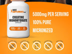 Bulk Supplements Creatine Monohydrate Capsules _ 420 count
