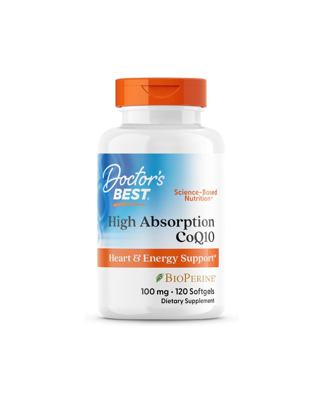 Doctor's Best High Absorption CoQ10 100 mg, 120 Softgels