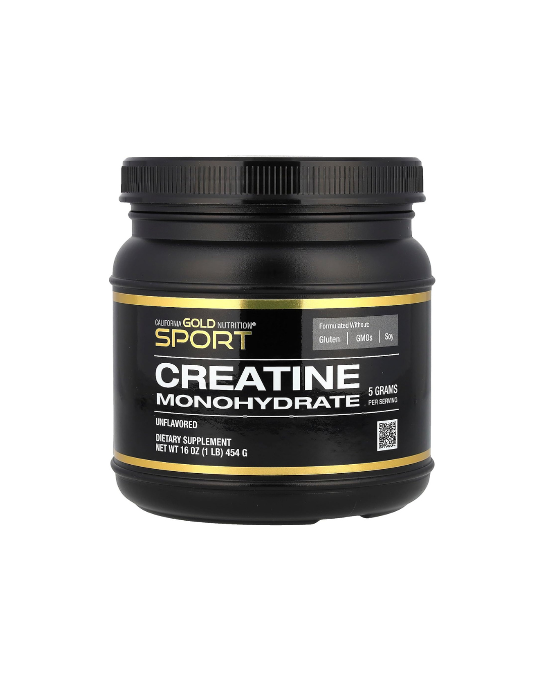 California Gold Nutrition Sport Creatine Monohydrate Unflavored, 1 lb (454 g)