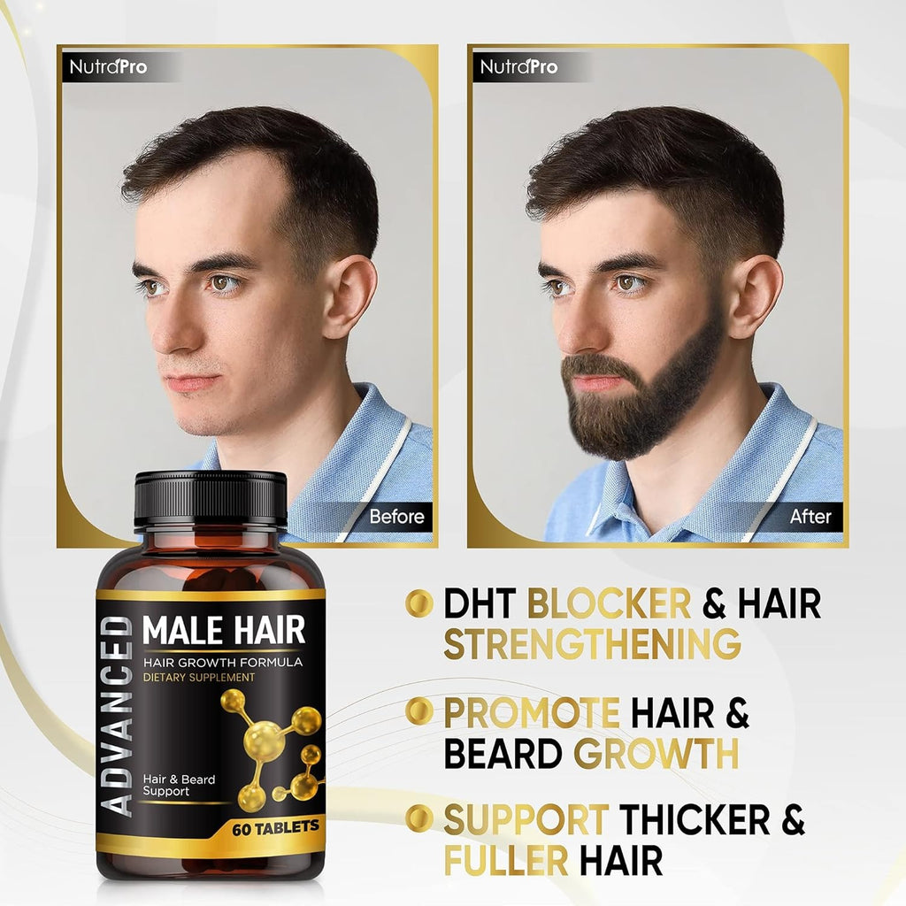 NutraPro Male Hair Growth Formula with Biotin 5000mcg