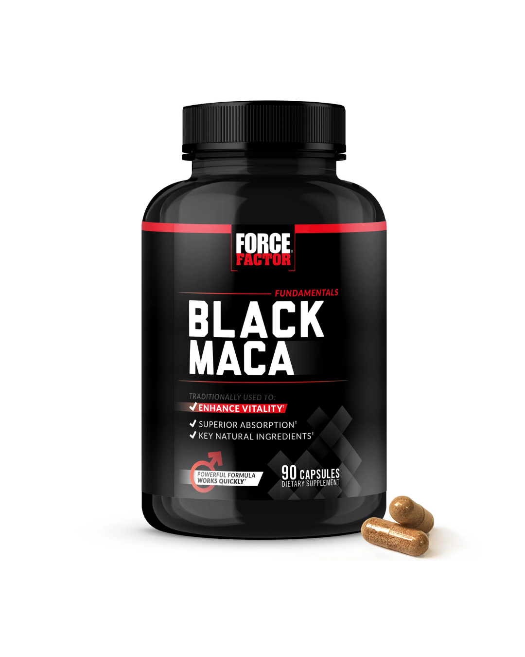 Force Factors Organic Black Maca Pills 60 Count