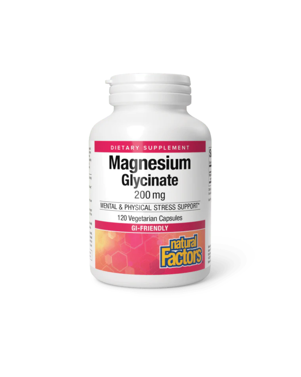 Natural Factors Magnesium Glycinate  200 mg 120 Vegetarian Capsules