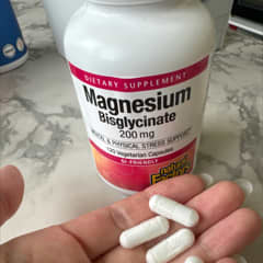 Natural Factors Magnesium Bisglycinate (Magnesium Glycinate) 200mg Pure, 250 Ct