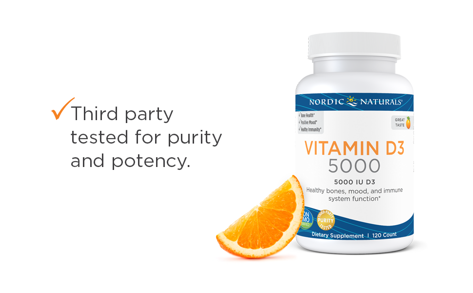 Nordic Naturals Vitamin D3 5000 Orange - 120 Mini Softgels