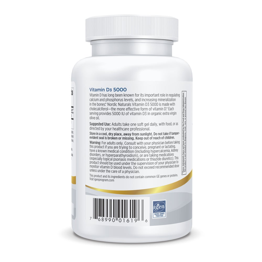 Nordic Naturals Vitamin D3 5000 Orange - 120 Mini Softgels