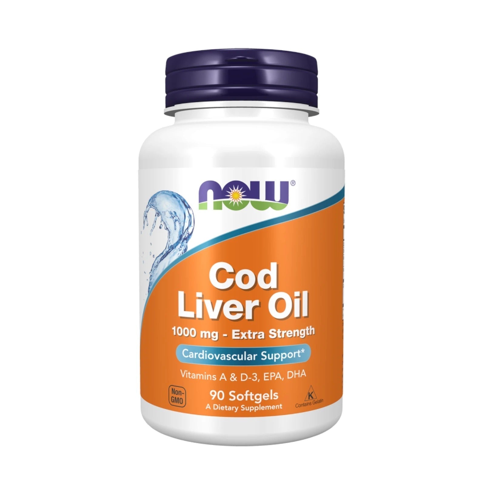 NOW FOODS Cod Liver Oil Extra Strength 1,000 mg Softgels