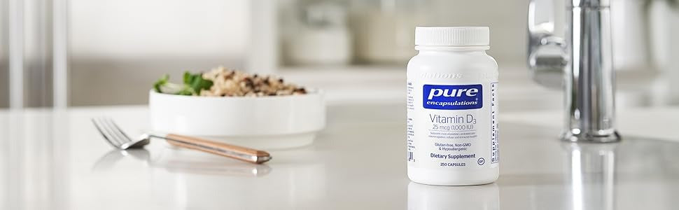 Pure Encapsulations Vitamin D3 25 mcg (1,000 IU) _ 250 Capsules