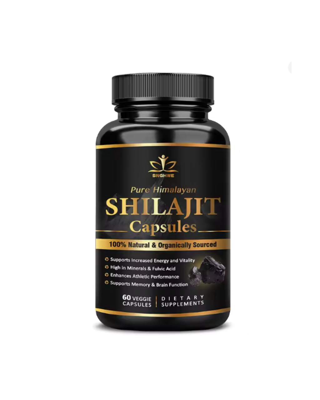 Pure Himalayan Shilajit Capsules - 120 Count
