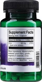Swanson Zinc Citrate 30mg Capsules _ 60 Count